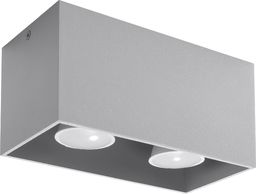 Lampa sufitowa Lumes Szary geometryczny plafon LED - EX509-Quas
