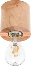 Lampa sufitowa Lumes Drewniany okrągły plafon w stylu loftowym - EX576-Salgadi
