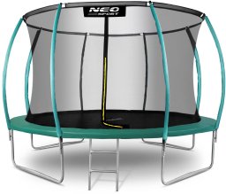 Trampolina ogrodowa Neo-Sport NS-12C181 z siatką wewnętrzną 12.5 FT 374 cm