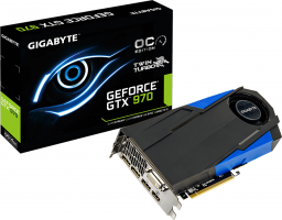 Karta graficzna Gigabyte GeForce GTX 970 4GB GDDR5 (256 bit) DVI-I, HDMI, 3x DP, BOX (GV-N970TTOC-4GD)