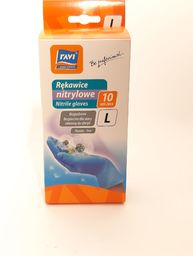 Ravi Rękawice nitrylowe L, 10szt. antyalergic
