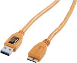  Tether Tools TetherPro USB 3.0 A/Micro B, 4.6m, Pomarańczowy (CU5454)