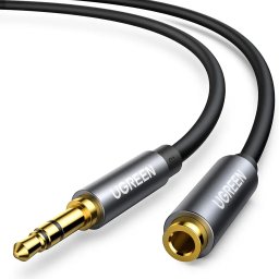 Kabel Ugreen Jack 3.5mm - Jack 3.5mm 5m czarny (UGR551BLK)