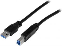 Kabel USB StarTech USB-A - USB-B 2 m Czarny (USB3CAB2M)