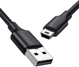 Kabel USB Ugreen USB-A - miniUSB 1 m Czarny (10355)