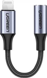 Adapter USB Ugreen US211 Lightning - Jack 3.5mm Czarny  (30756)
