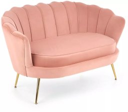Halmar Sofa AMORINITO XL jasno różowa w kształcie muszelki HALMAR