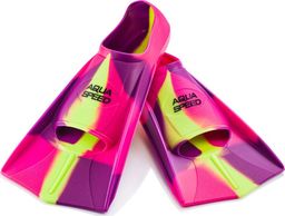  Aqua-Speed Płetwy treningowe, silikonowe, krótkie fioletowo-różowe Aqua-Speed Rozmiar 31-32
