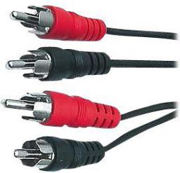 Kabel PremiumCord RCA (Cinch) x2 - RCA (Cinch) x2 RCA (Cinch) - RCA (Cinch) 5m czarny (kjackcmm2-5)