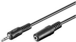 Kabel PremiumCord Jack 3.5mm - Jack 3.5mm 10m czarny (kjackmf10)