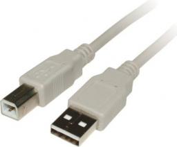 Kabel USB PremiumCord USB-A - USB-B 0.5 m Szary (ku2ab05)