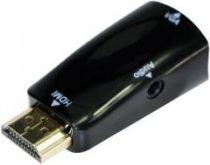 Adapter AV Gembird HDMI - D-Sub (VGA) + Jack 3.5mm czarny (A-HDMI-VGA-02)