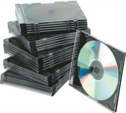  Pudełko na płytę CD/DVD slim przeźroczyste 25szt. (5706002022105)