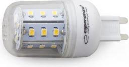 Esperanza Żarówka LED ELL122 G9, 4W, 350lm, 3000K, biała ciepła (5901299909430)