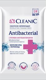  Cleanic CLEANIC_Antibacterial odświeżające chusteczki antybakteryjne 24szt.