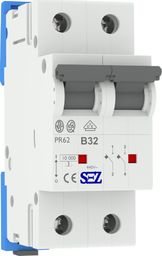  SEZ Krompachy B32A 2P 10kA Wyłącznik nadprądowy bezpiecznik Typ S eska PR62 SEZ 0449