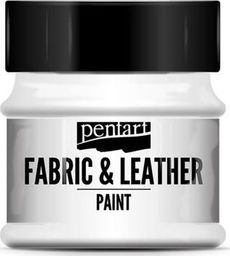 PENTART Farba do tkanin i skór biała 50 ml
