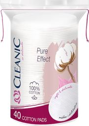  Cleanic Płatki kosmetyczne Pure Effect owalne 1op. 40szt