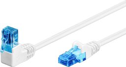  Goobay GOOBAY Patchcord U/UTP Kat. 6A Posty / Kątowy 90 Biały 2m