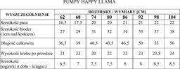  PINOKIO Spodnie pumpy Happy Llama Pinokio czerwone 68