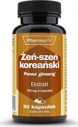  Pharmovit Żeń-szeń koreański Panax ginseng 4:1 ekstrakt 250mg 90 kapsułek PharmoVit