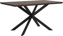  Beliani Stół do jadalni 140 x 80 cm ciemne drewno SPECTRA