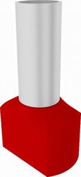  Elpromet 10szt 2x10/14mm Końcówka tulejkowa izolowana podwójna czerwona 0408 Elpromet