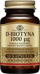 Solgar D-biotyna 1000ug 50 kapsułek Solgar