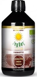 JOY DAY Suplement diety koncentrat napoju probiotycznego kurkuma imbir pieprz Bio 500 ml - Joy Day