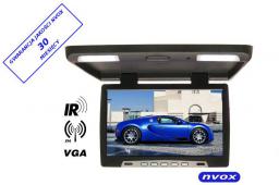 Nvox Monitor podsufitowy podwieszany LED 15' z IR FM Czarny (RF1590IR)