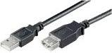 Kabel USB Goobay USB-A - USB-A 3 m Czarny (93600)