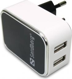 Ładowarka Sandberg 2x USB-A 2.4 A (440-57)