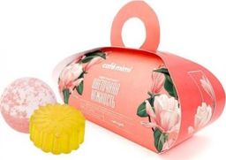 Cafe Mimi Cafe Mimi zestaw podarunkowy FLOWER FANTASY, mydło glicerynowe 80g + kula do kąpieli 120 g