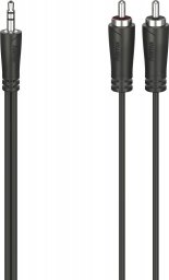 Kabel Hama Jack 3.5mm - RCA (Cinch) x2 5m czarny (002051120000)
