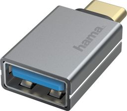 Adapter USB Hama USB-C - USB Szary  (002003000000)