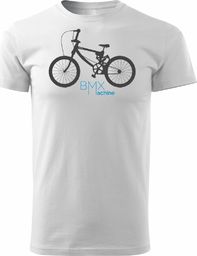  Topslang Koszulka z rowerem BMX męska biała REGULAR XL