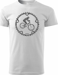  Topslang Koszulka rowerowa Mountain Bike męska biała REGULAR XXL