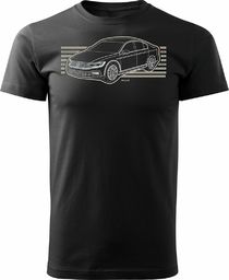  Topslang Koszulka z samochodem VW Passat męska czarna REGULAR S