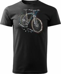  Topslang Koszulka rowerowa MTB Mountain Bike męska czarna REGULAR L