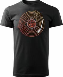  Topslang Koszulka z płytą winylową Vinyl męska czarna REGULAR L
