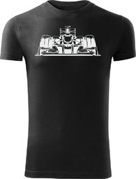  Topslang Koszulka z Formuła 1 męska czarna SLIM XL