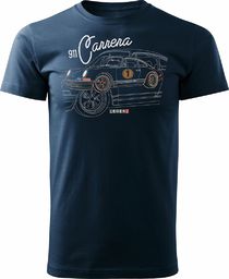  Topslang Koszulka z Porsche Carrera 911 męska granatowa REGULAR L