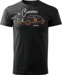  Topslang Koszulka z Porsche Carrera 911 męska czarna REGULAR XXL