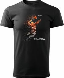  Topslang Koszulka siatkówka Volleyball męska czarna REGULAR XXL
