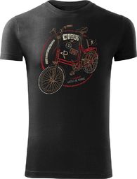  Topslang Koszulka z rowerem Wigry 3 męska czarna SLIM L