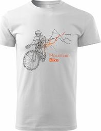  Topslang Koszulka rowerowa rower z kropek mountain bike męska biała REGULAR S