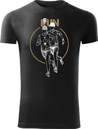 Topslang Koszulka dla biegacza do triathlonu męska czarna Slim S