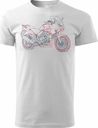  Topslang Koszulka z motocyklem Honda CBF 1000 męska biała REGULAR XXL