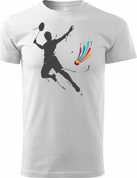  Topslang Koszulka z badmintonem Badminton męska biała REGULAR M