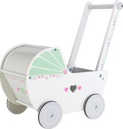  Ecotoys Drewniany wózek dla lalek pchacz chodzik ECOTOYS